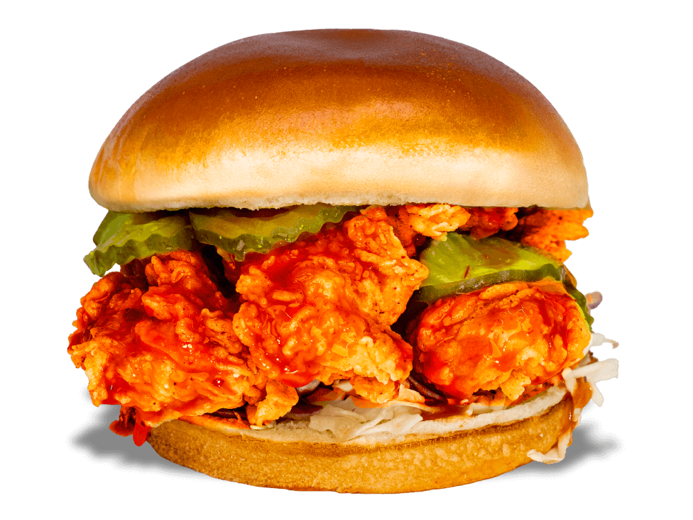 Irresistible sweet sriracha fried chicken sandwich, handcrafted by Kung Fu Chicken. The best Asian-inspired chicken in South Florida.
